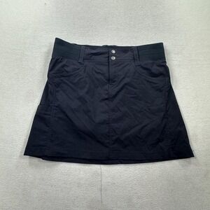 Title Nine Skort Womens 8 Black Clamber Hiking Climbing Skort Stretch